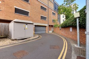 Secure Car Park Entrance- click for photo gallery